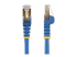 6ASPAT2MBL - StarTech.com 2m CAT6A Ethernet Cable, 10 Gigabit Shielded Snagless RJ45 100W PoE Patch Cord, CAT 6A 10GbE STP Network Cable w/Strain Relief, Blue, UL Certified Wiring/TIA - Flera vinklar